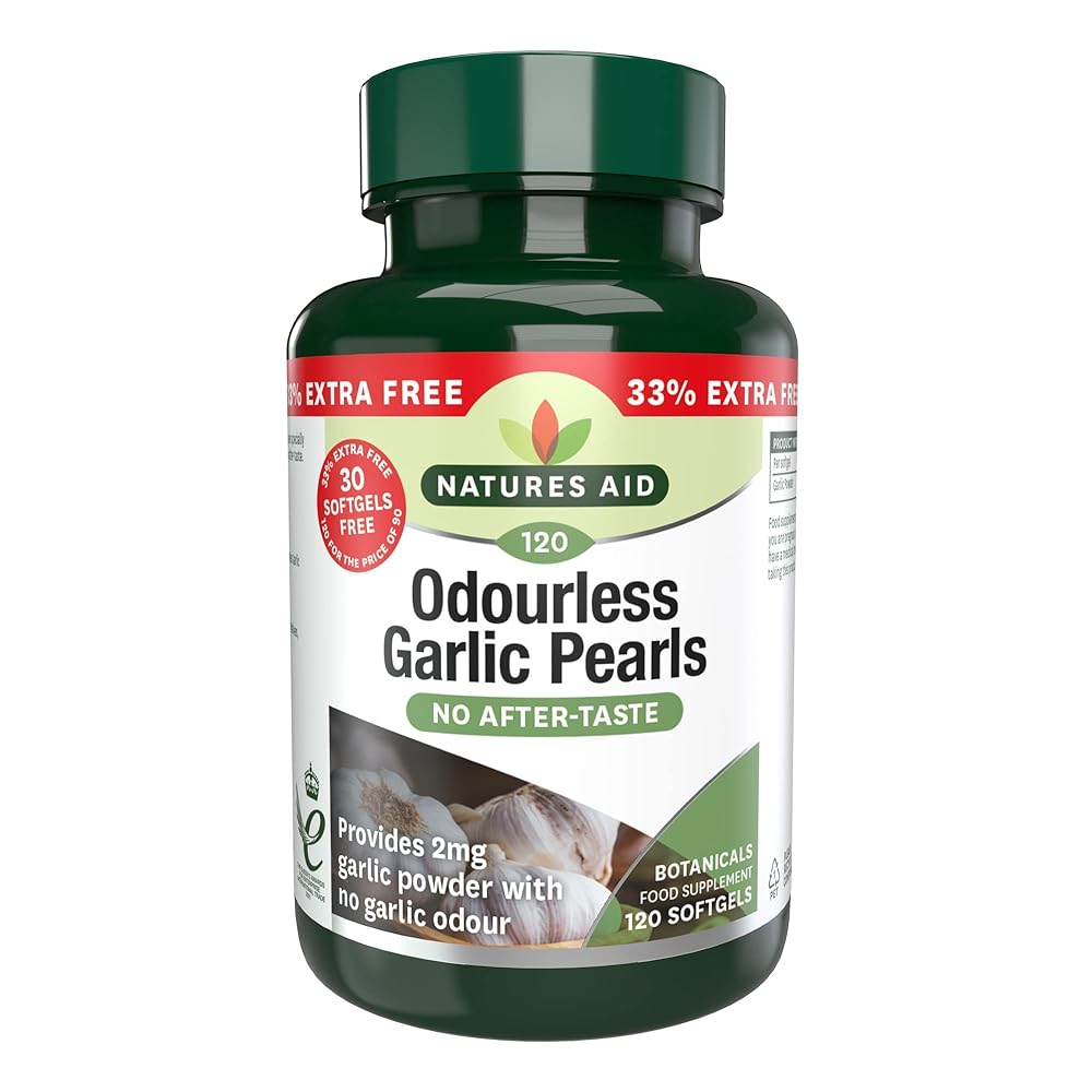Natures Aid Garlic Pearls, 120 Softgels