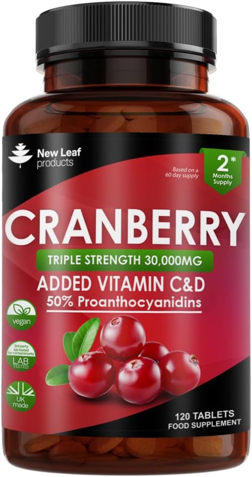 New Leaf Cranberry Triple Strength Tablets