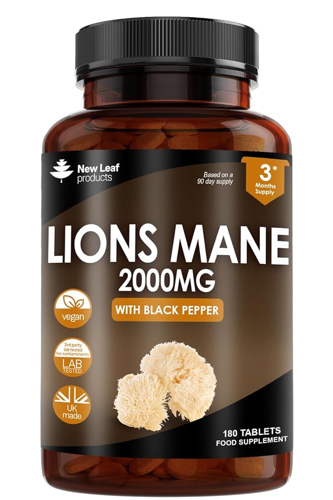 New Leaf Lions Mane 2000mg Tablets