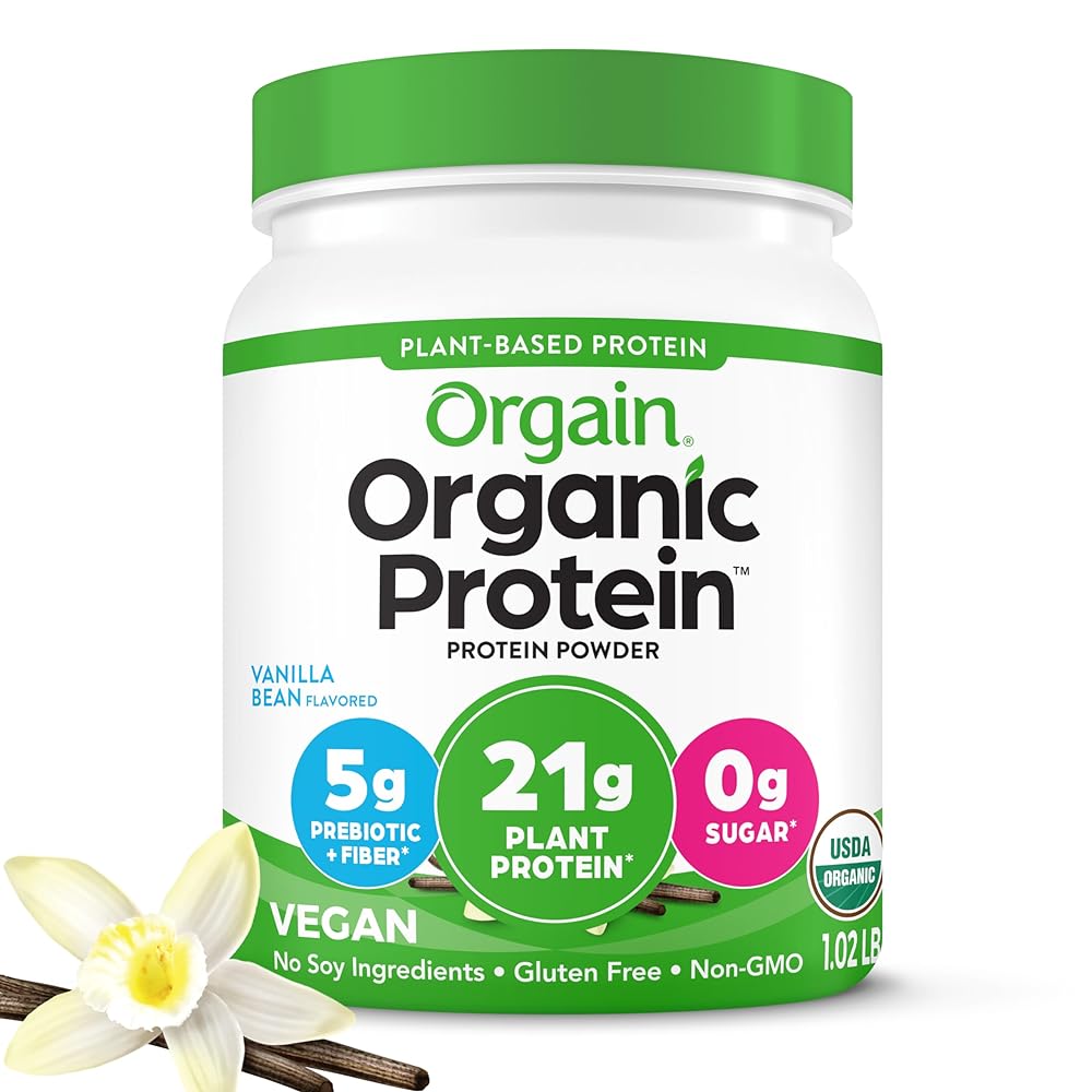 Orgain Vegan Protein Powder, Vanilla Bean