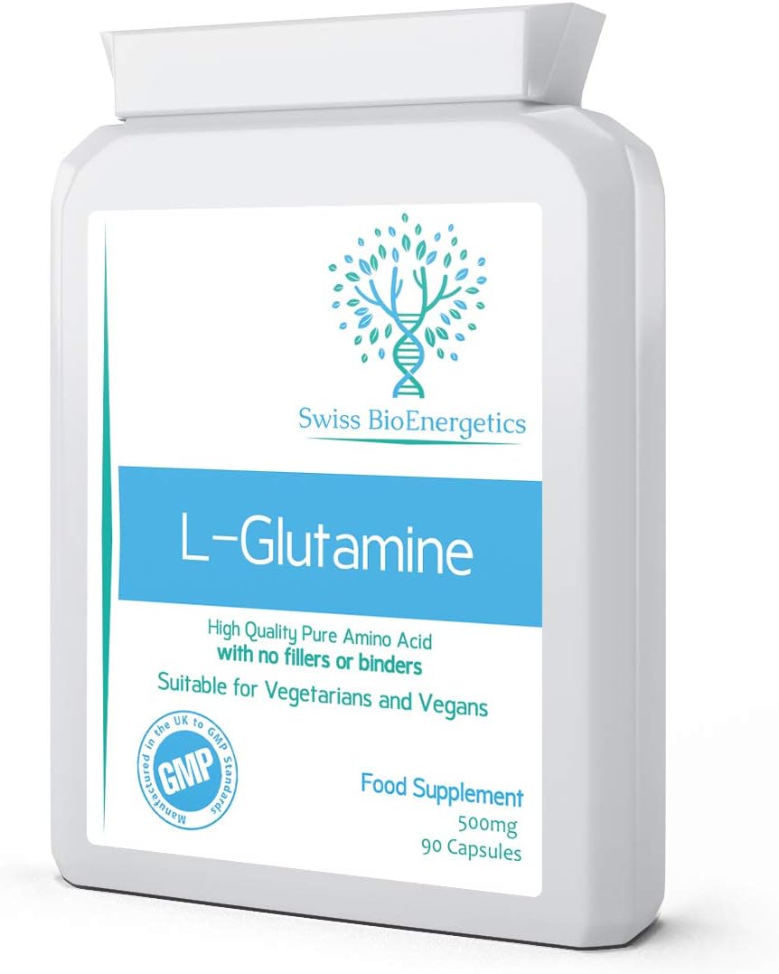 Pure L-Glutamine 500mg Capsules –...
