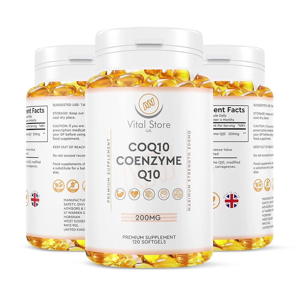 Vegan CoQ10 200mg Softgels – High...