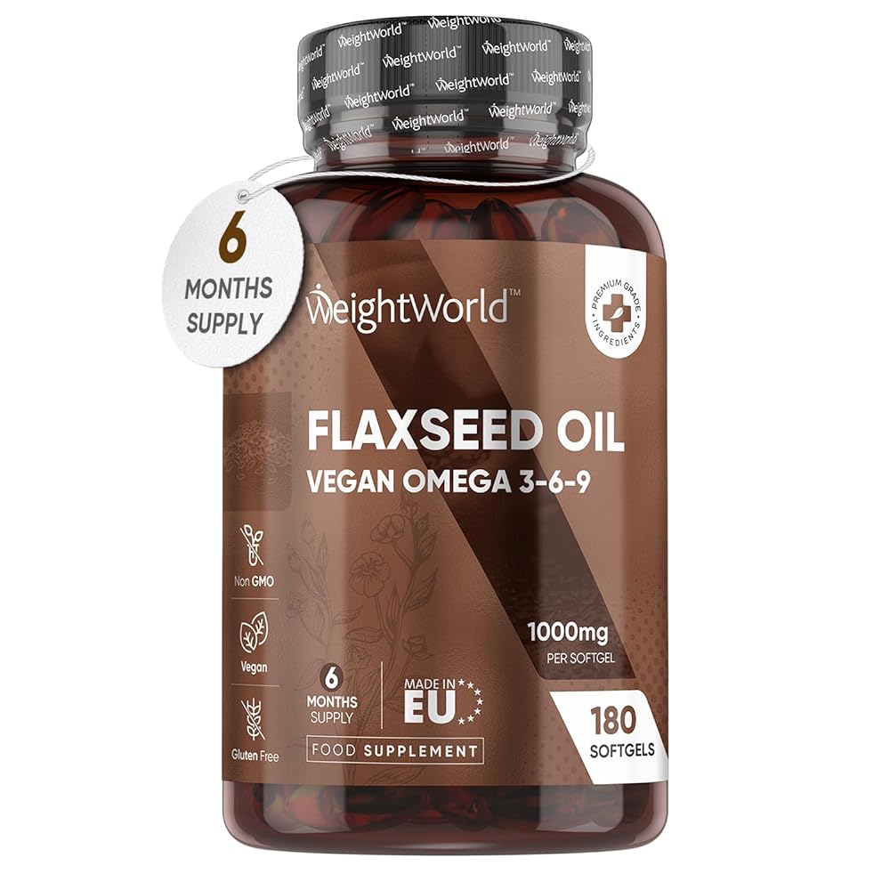 Vegan Flaxseed Oil Softgels – 180...