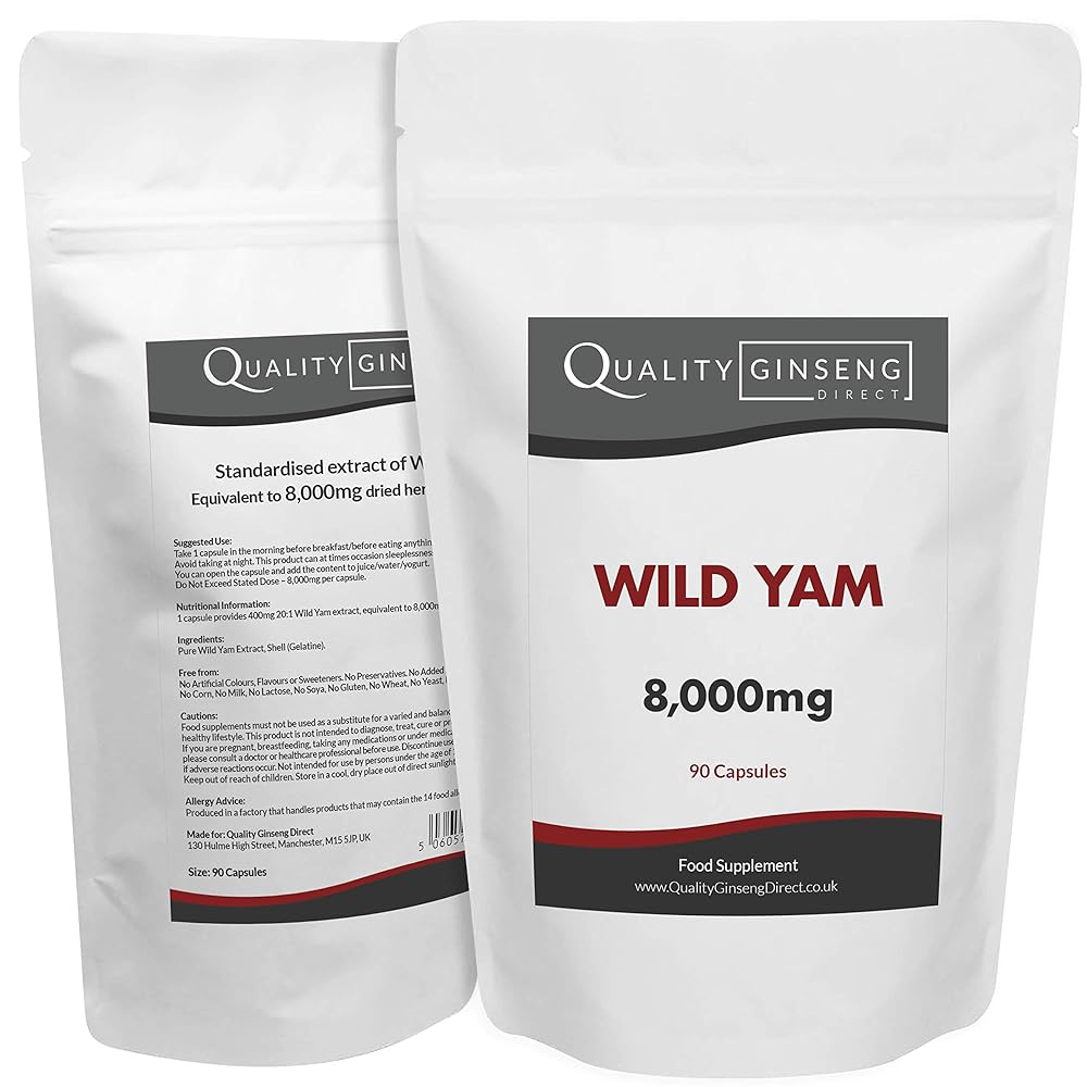 Wild Yam 8,000mg Capsules – Brand...