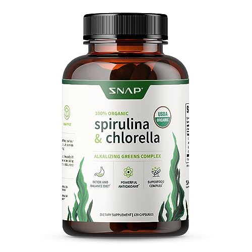 Snap Supplements Organic Spirulina Chlo...