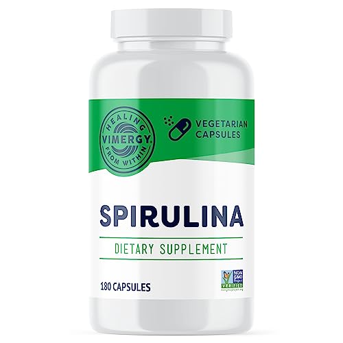 Vimergy Natural Spirulina Capsules Supe...