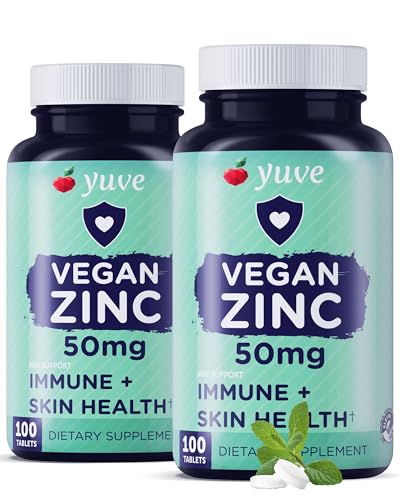 Yuve Natural Vegan Zinc Supplements For...