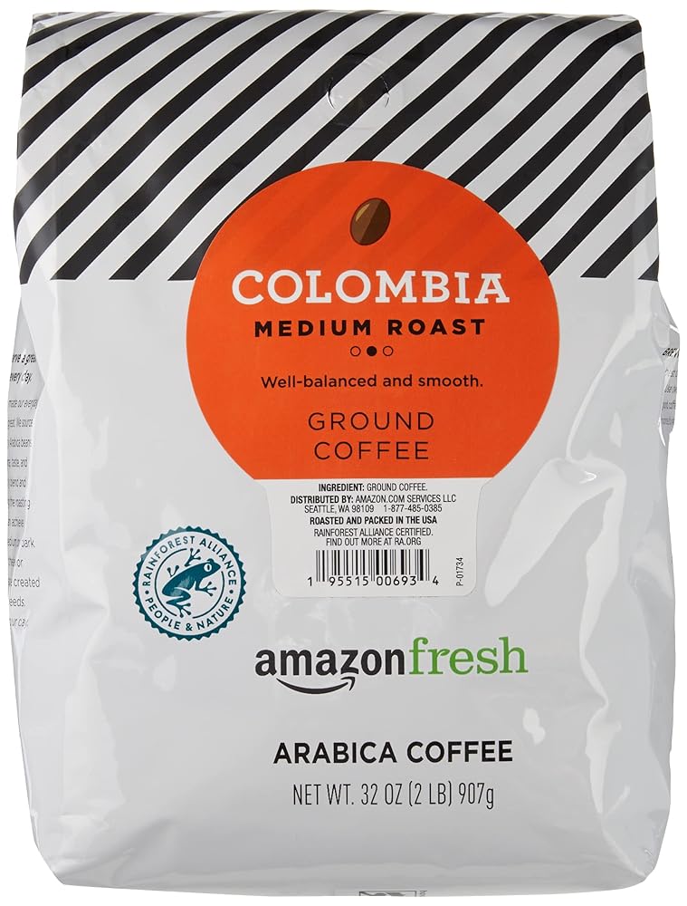 Amazon Fresh Colombia Ground Coffee, 32oz