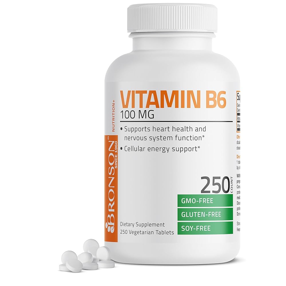 B6 100 mg Premium Supplement 250 Tablets