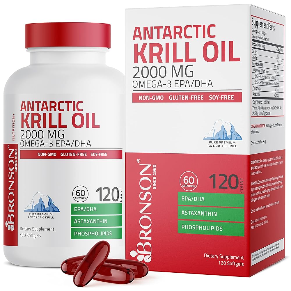 Bronson Krill Oil with Omega-3s –...