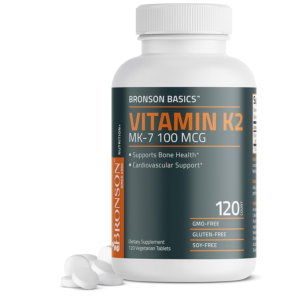 Bronson Vitamin K2 MK-7 Bone Support