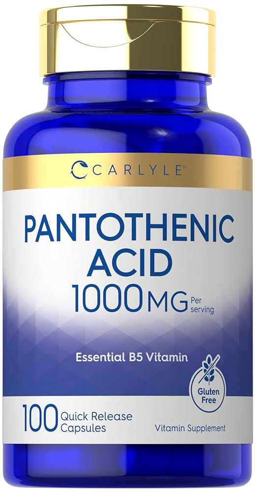 Carlyle Pantothenic Acid 1000mg | 100 C...