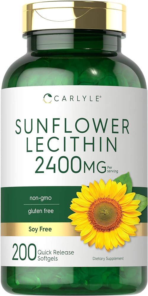 Carlyle Sunflower Lecithin 2400mg Softgels