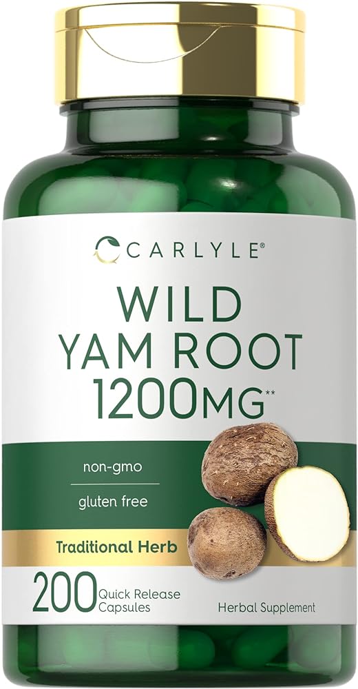 Carlyle Wild Yam Root Capsules, 200 Count