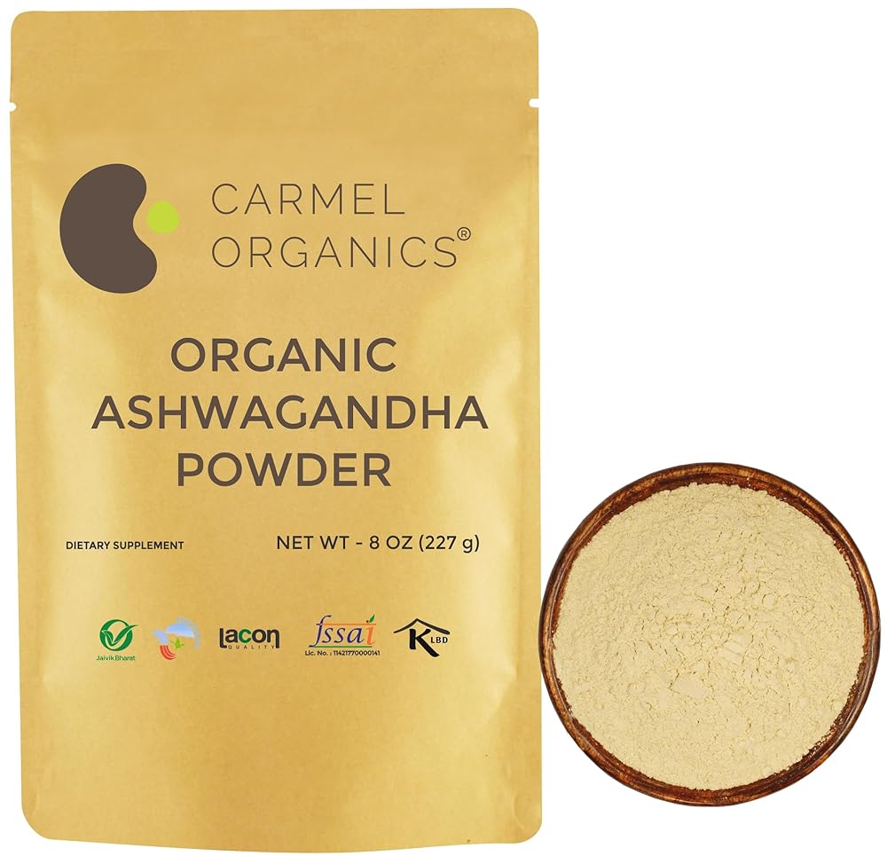 CARMEL ORGANICS Ashwagandha Root Powder...