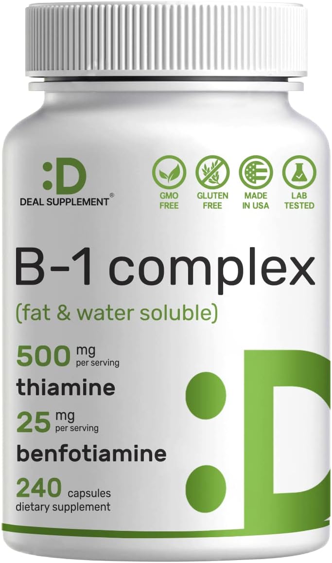 Enhanced Vitamin B1 500mg Supplement