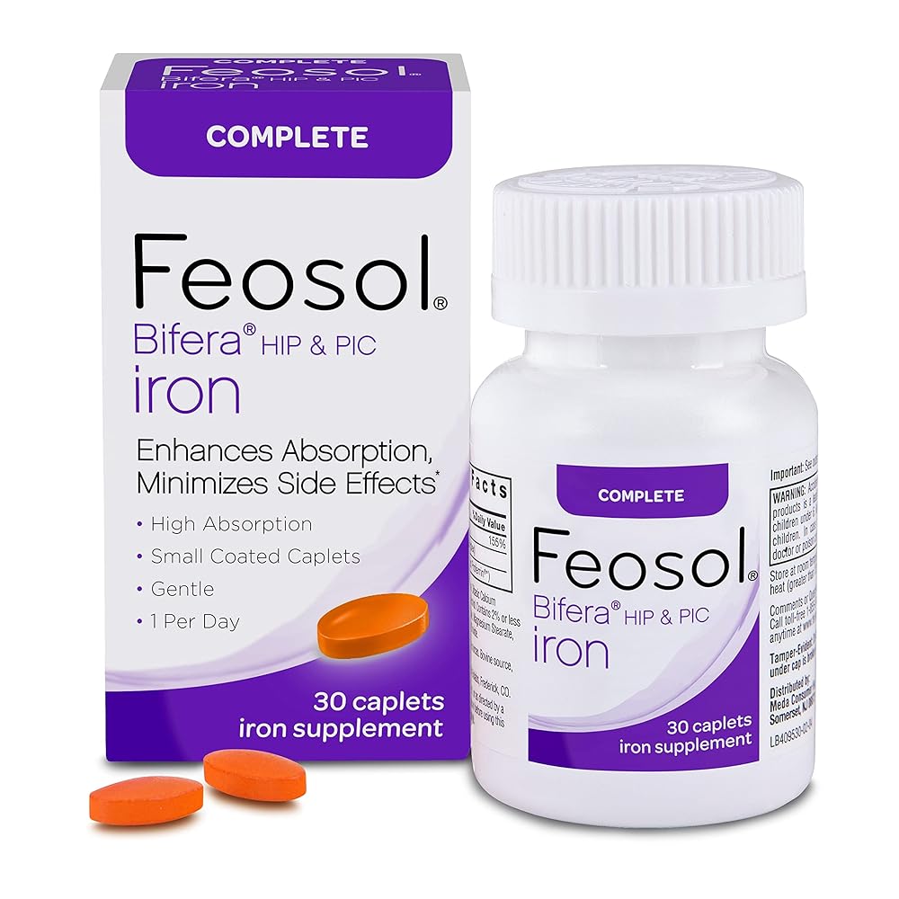 Feosol Bifera Iron Caplets, High Absorp...