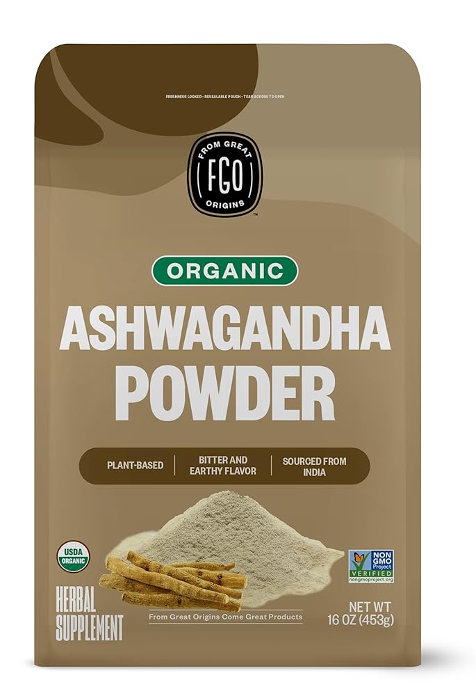 FGO Organic Ashwagandha Root Powder 16oz