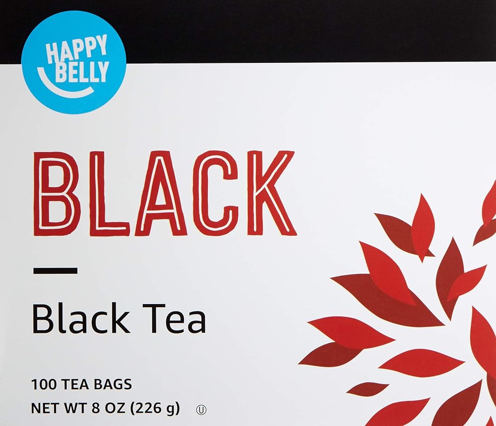 Happy Belly Black Tea Bags, 100 Count