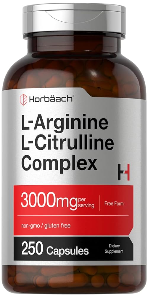 Horbaach L-Arginine L-Citrulline 3000mg...