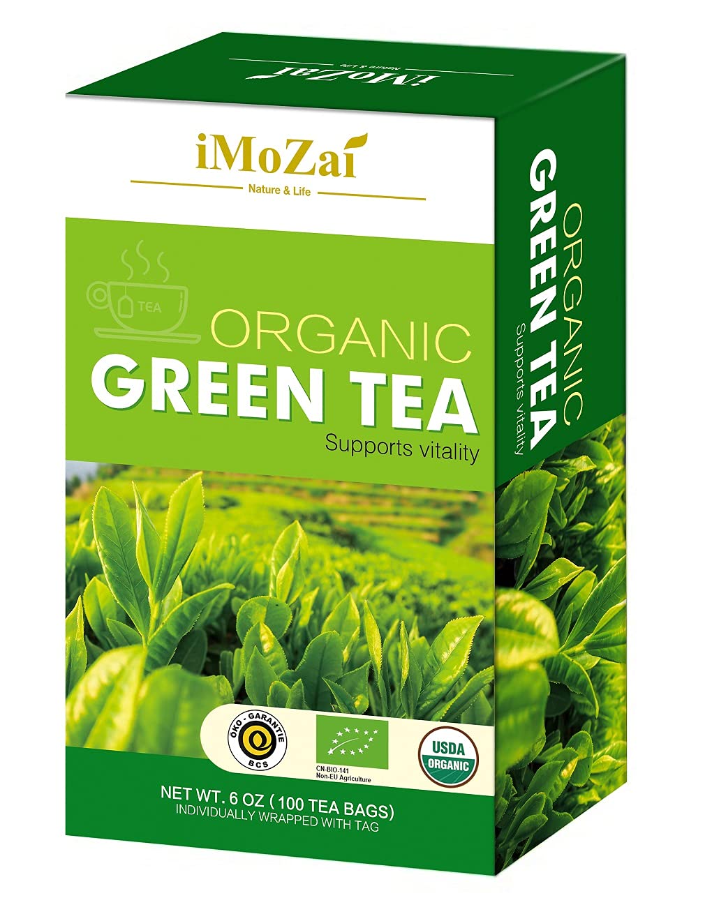 Imozai Organic Green Tea Bags