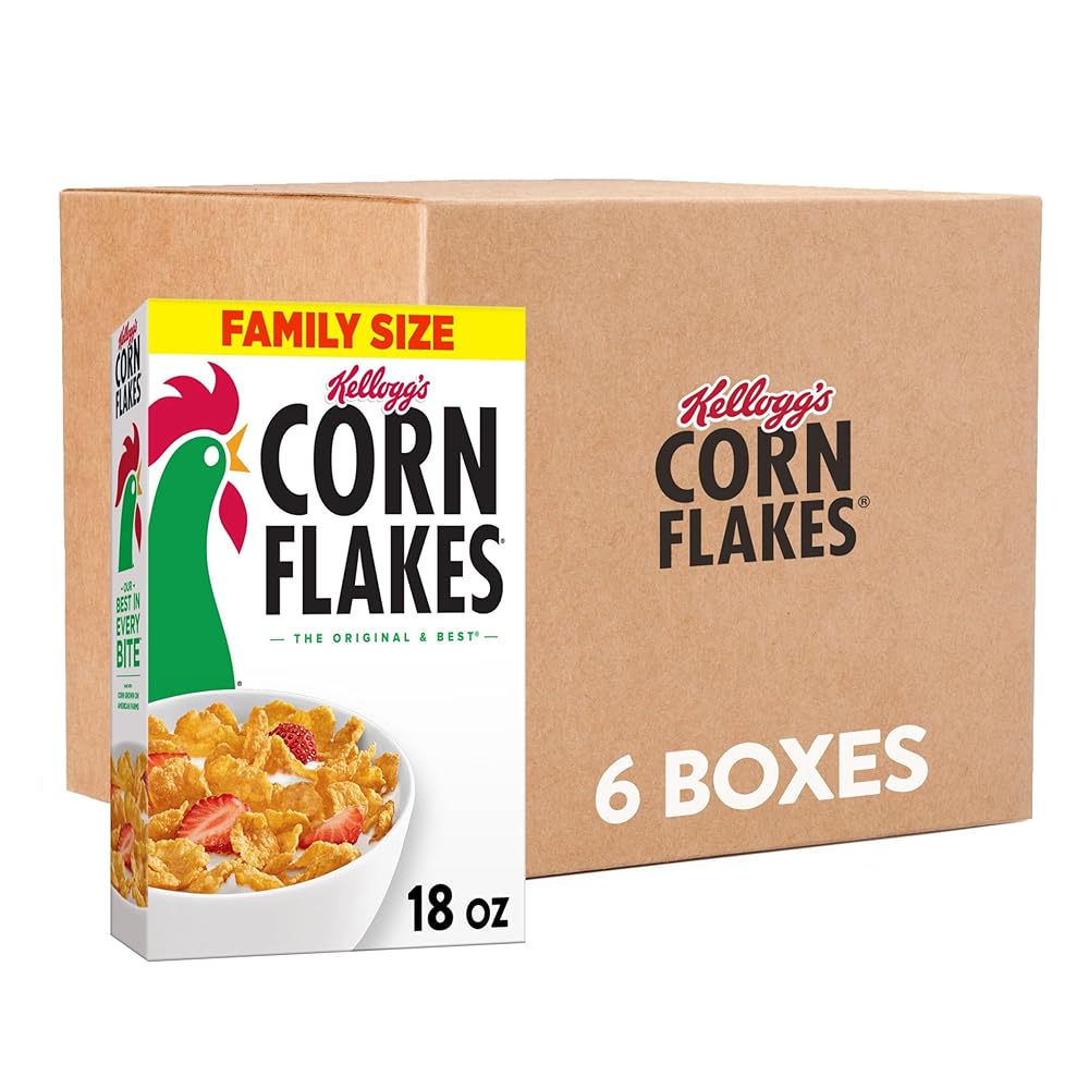 Kellogg’s Corn Flakes Cereal, Fam...