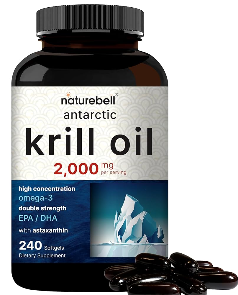 Krill Oil 2000mg Softgels – Omega...