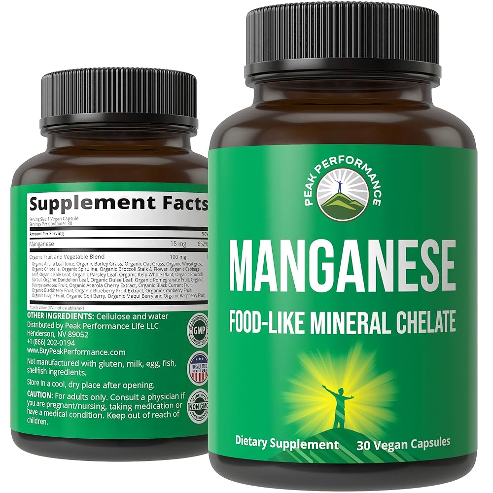 Manganese Chelated Capsules with Whole ...