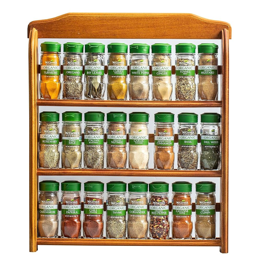 McCormick Gourmet Organic Spice Rack Set