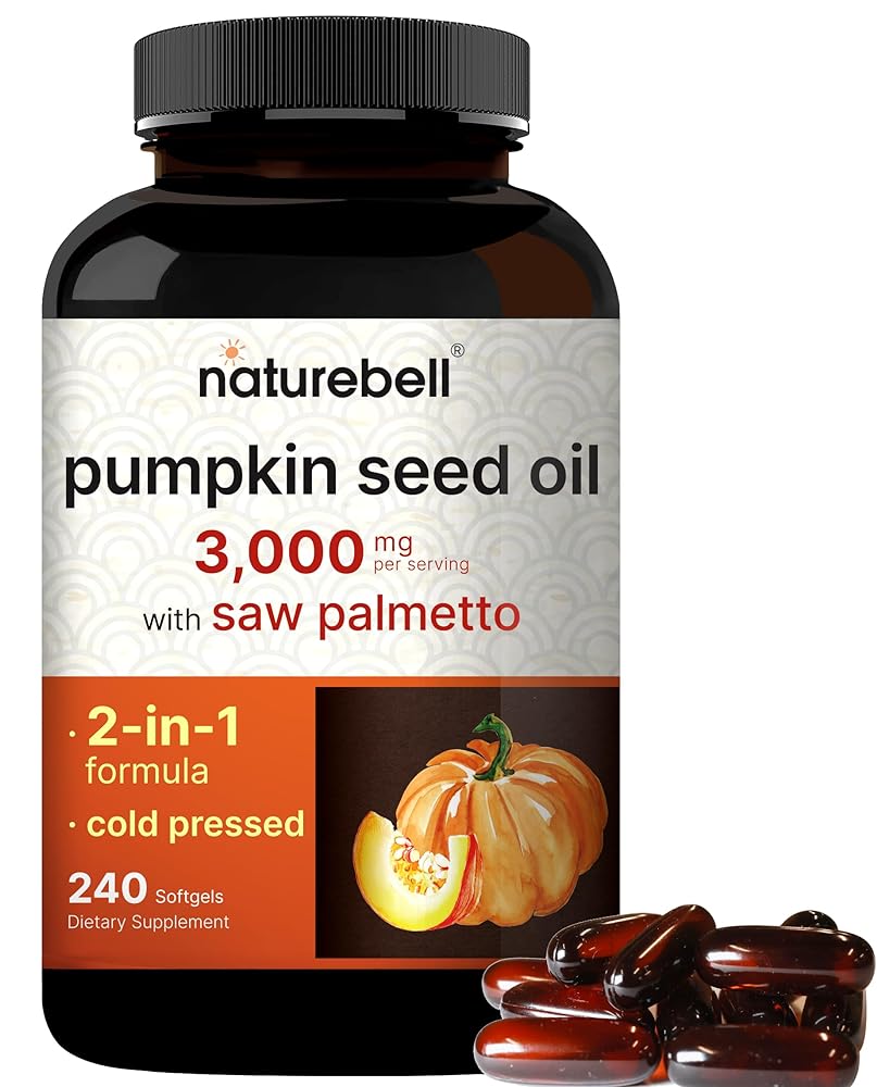 NatureBell Pumpkin Seed Oil Softgel Cap...