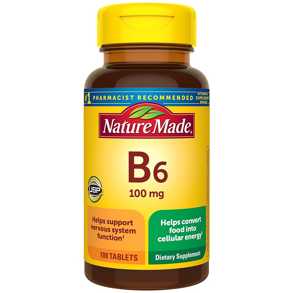 Nature Made B6 100mg Energy Support