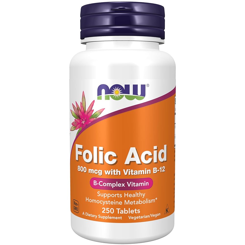 NOW Folic Acid B-Complex, 250 Tablets