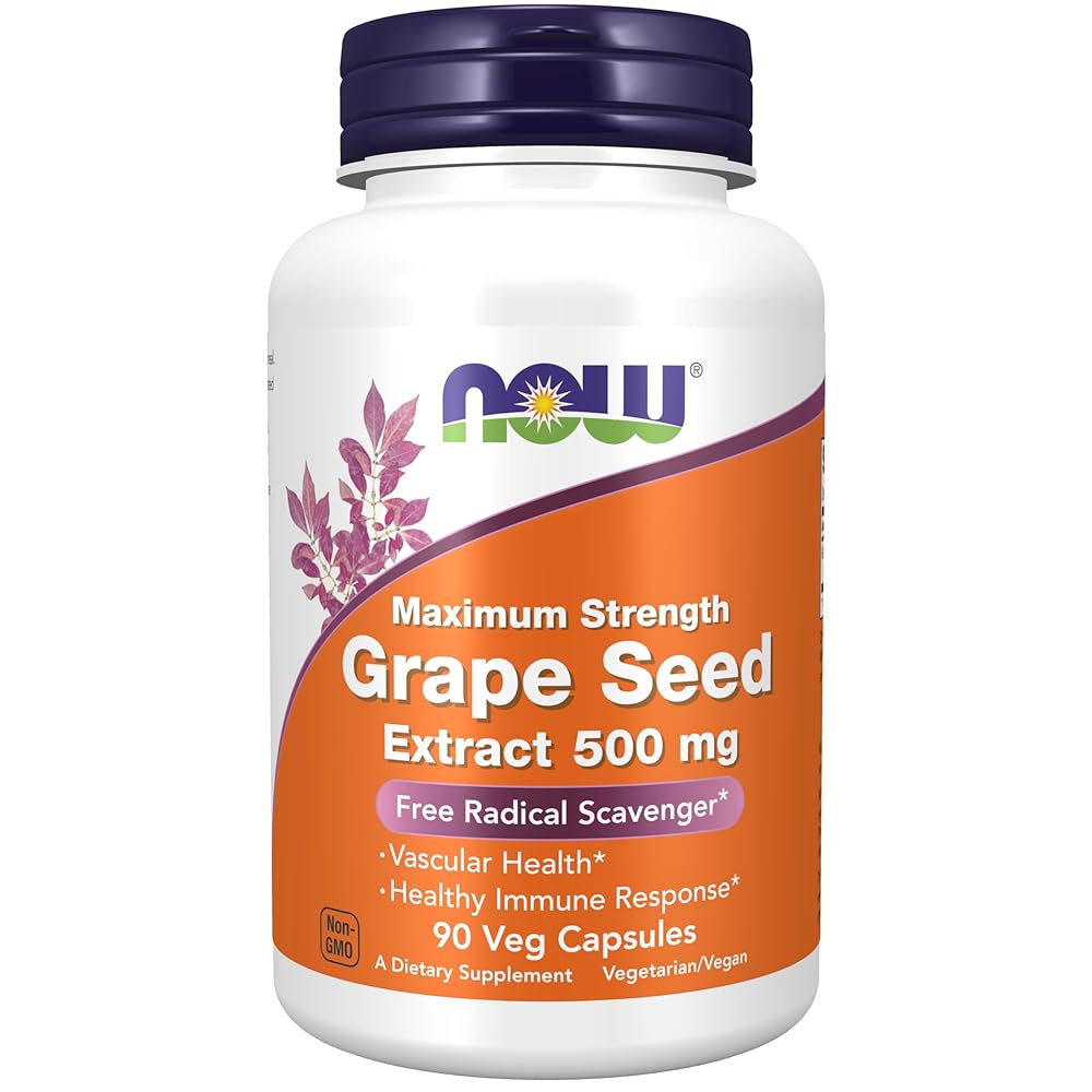NOW Grape Seed Extract 500mg – 90...