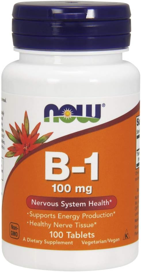 NOW Vitamin B-1 100mg Tablets