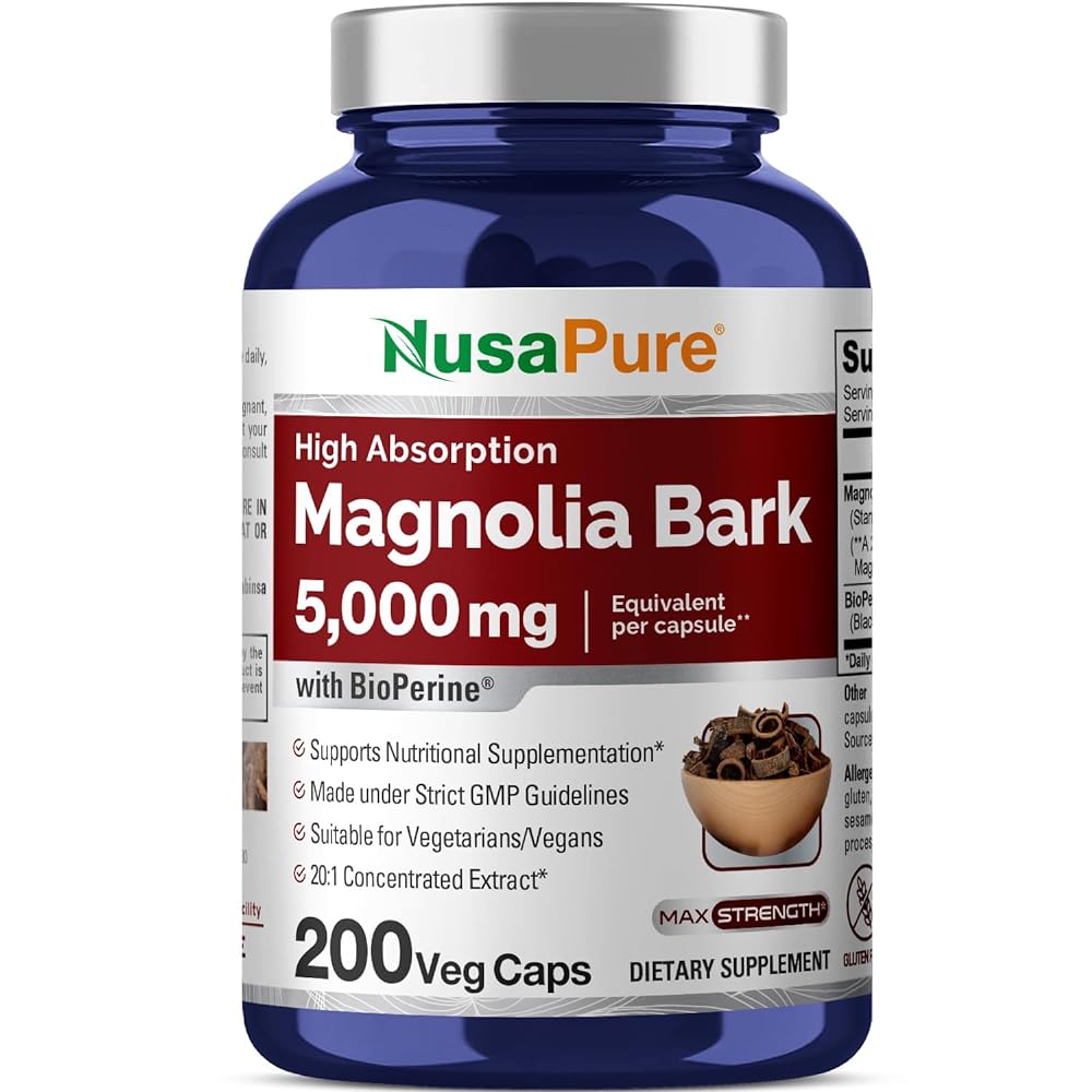 NusaPure Magnolia Bark Extract Capsules