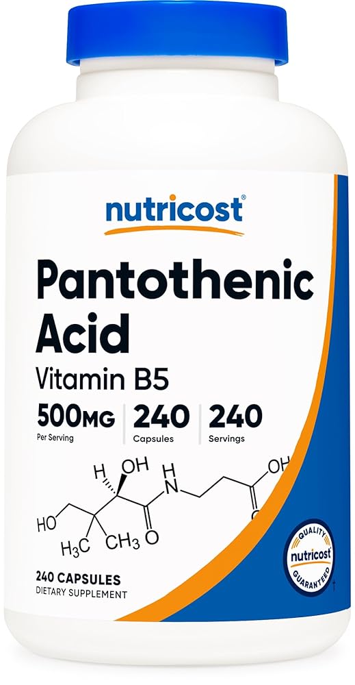 Nutricost B5 Vitamin 500mg Capsules