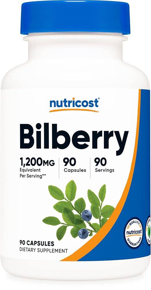 Nutricost Bilberry Capsules – 120...