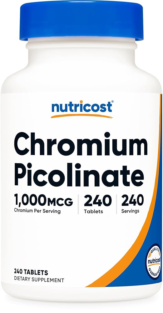 Nutricost Chromium 1000mcg, 240 Tablets