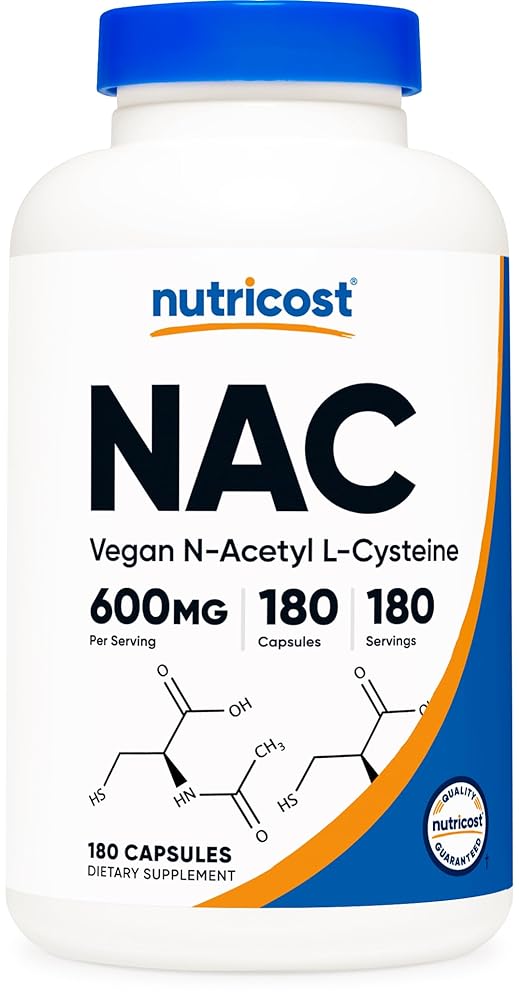 Nutricost NAC 600mg Capsules – No...