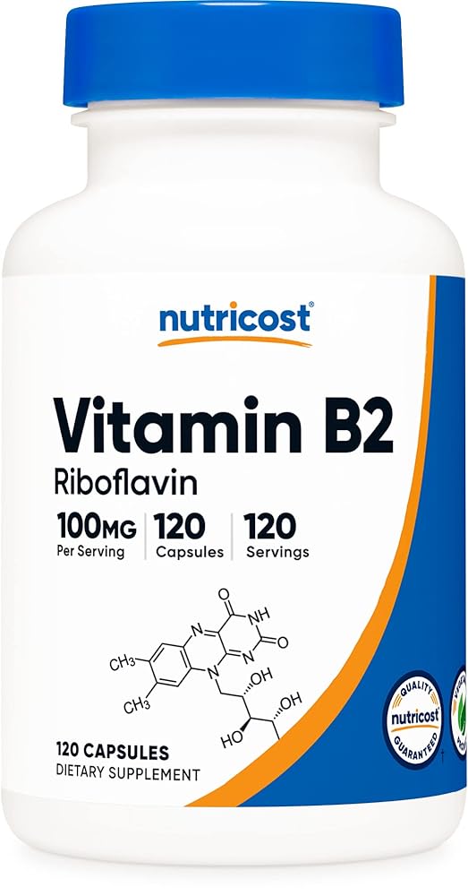 Nutricost Vitamin B2 100mg Capsules