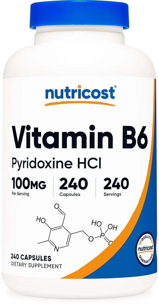 Nutricost Vitamin B6 Capsules, 100mg