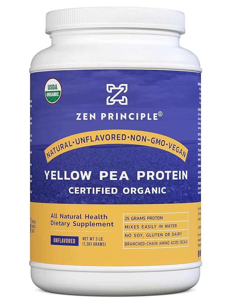 Organic Pea Protein Powder, 3 LB
