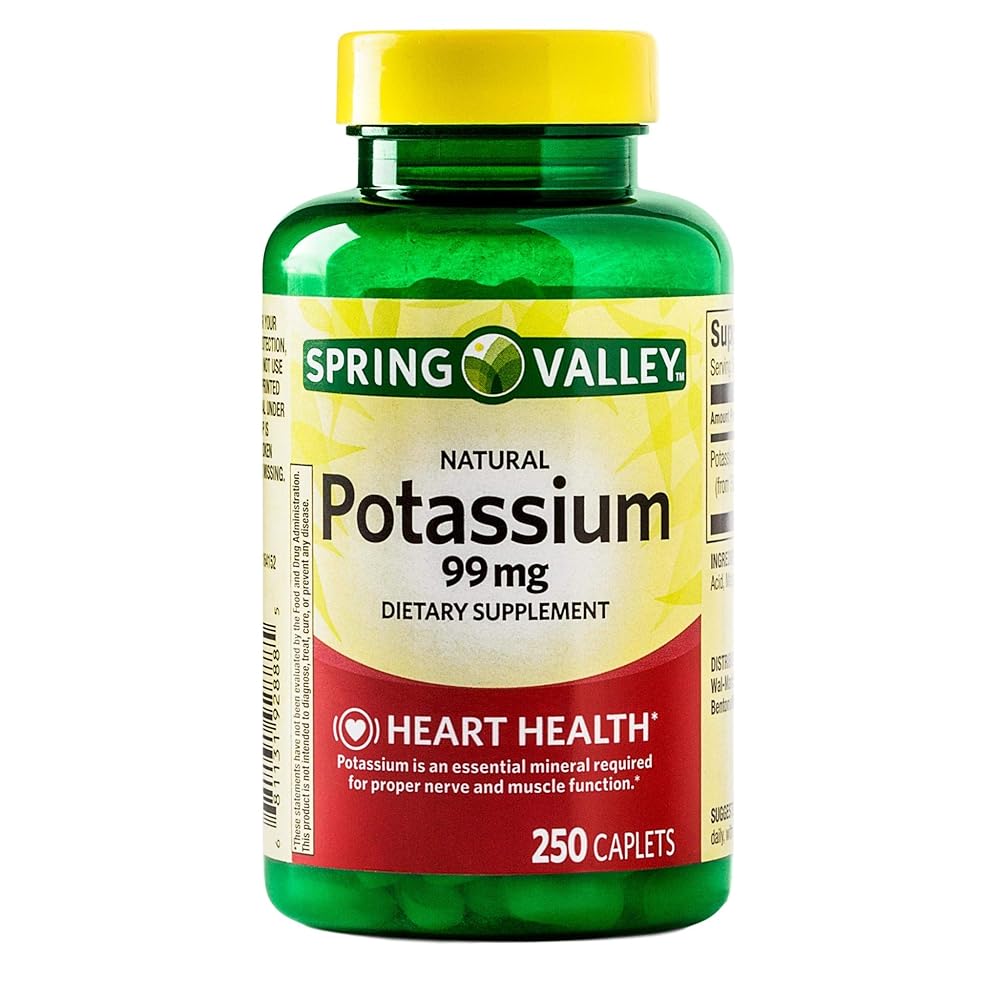 Potassium Caplets for Vital Body Functions