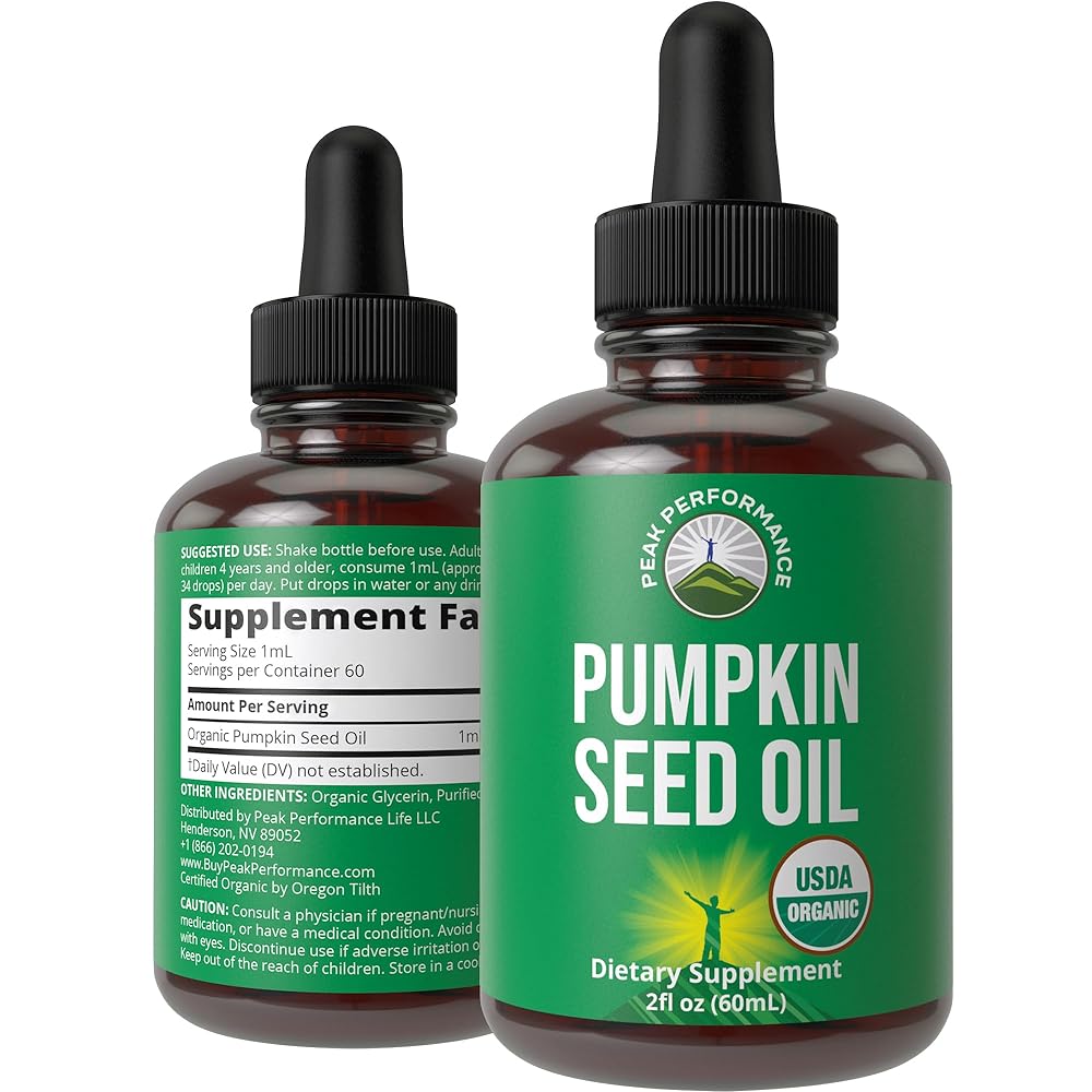 Pumpkin Seed Oil Liquid Extract Supplement