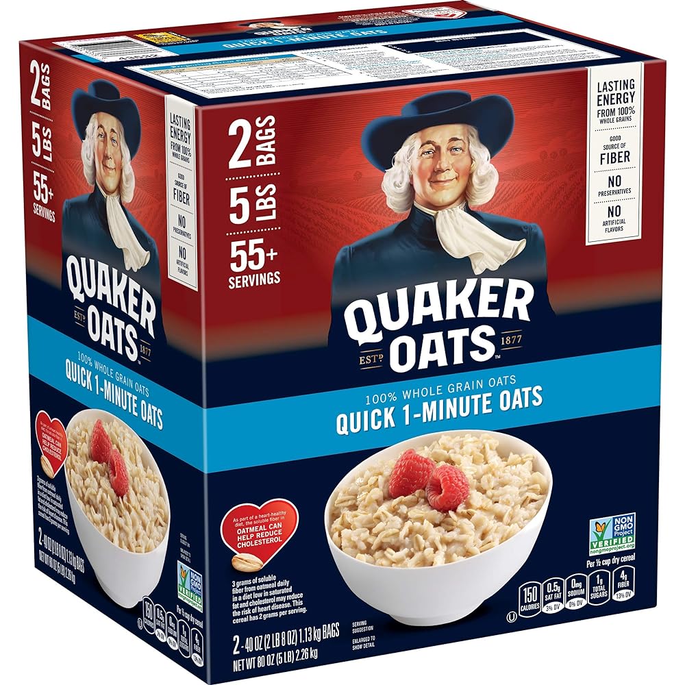 Quaker Quick Oatmeal, Non GMO, 2.5lbs