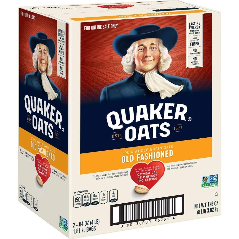 Quaker Rolled Oats, Non-GMO, 4-Pound Pack