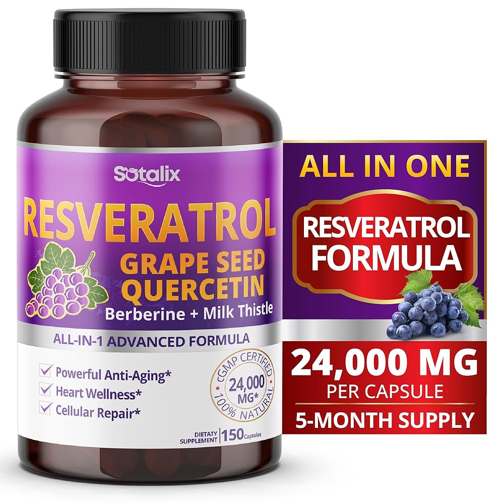 Resveratrol 24,000mg Anti-Aging Supplement