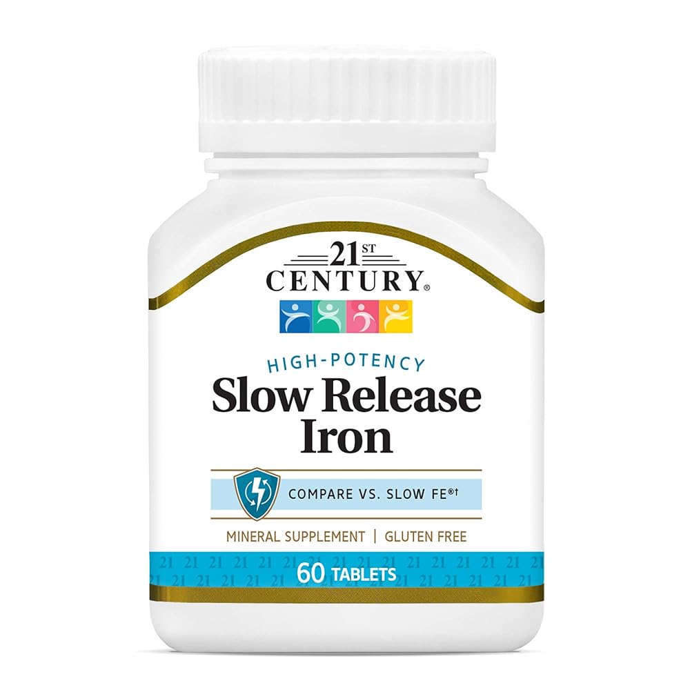 Slow Release Iron Tablets, 60 Count