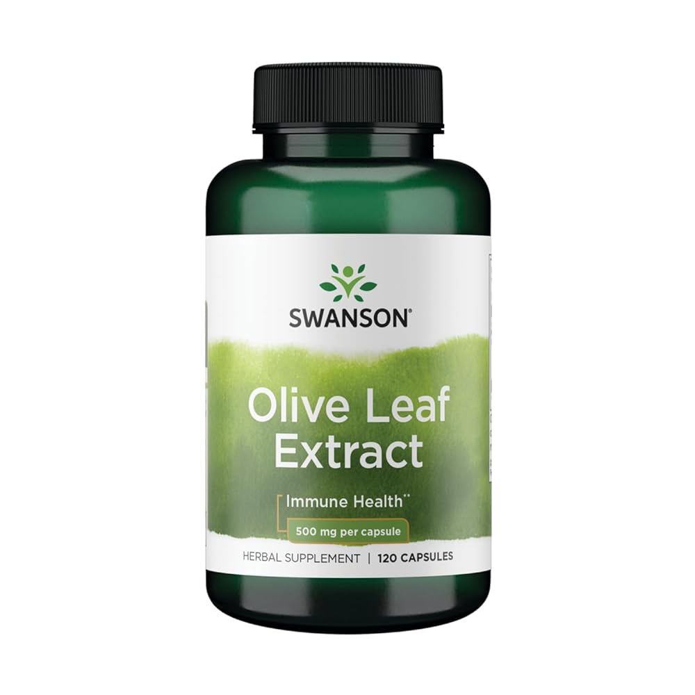 Swanson Olive Leaf Extract Capsules, 500mg