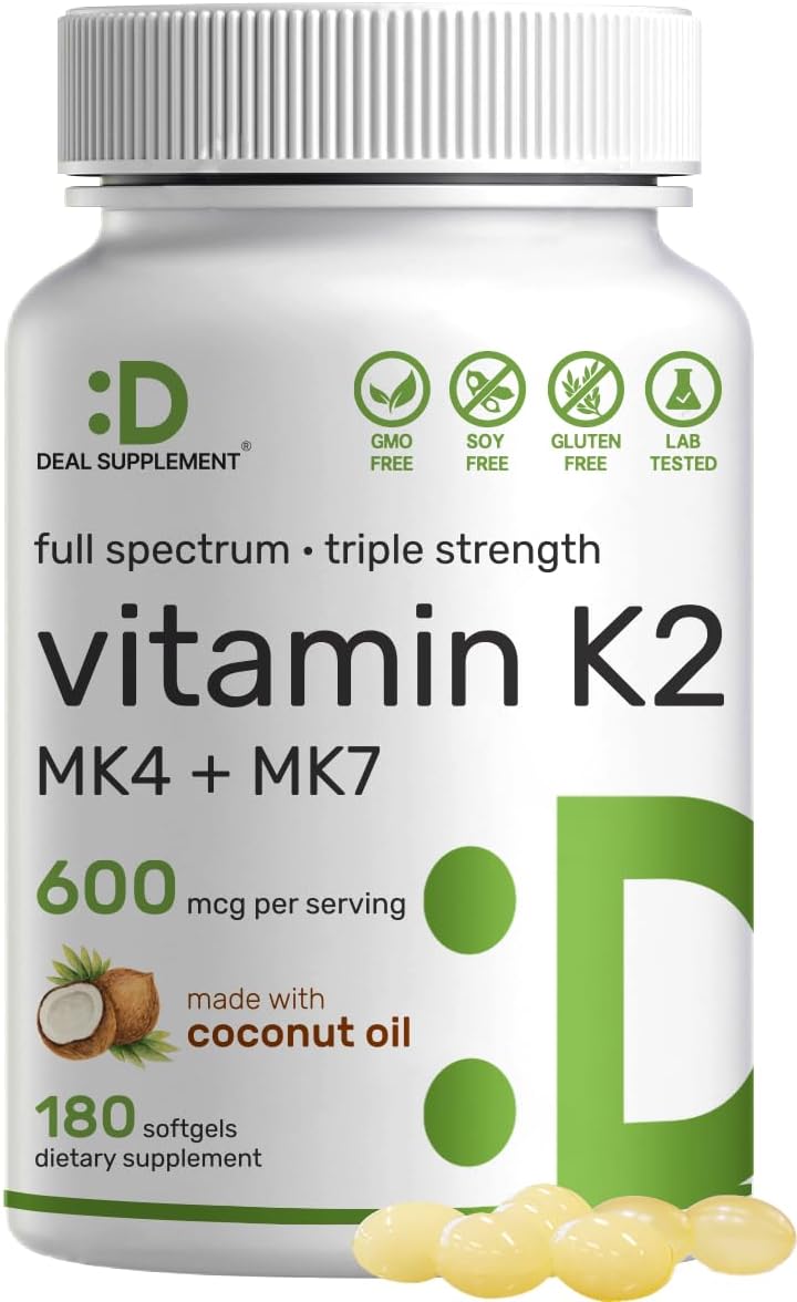 Triple Strength K2 Supplement by Brand X